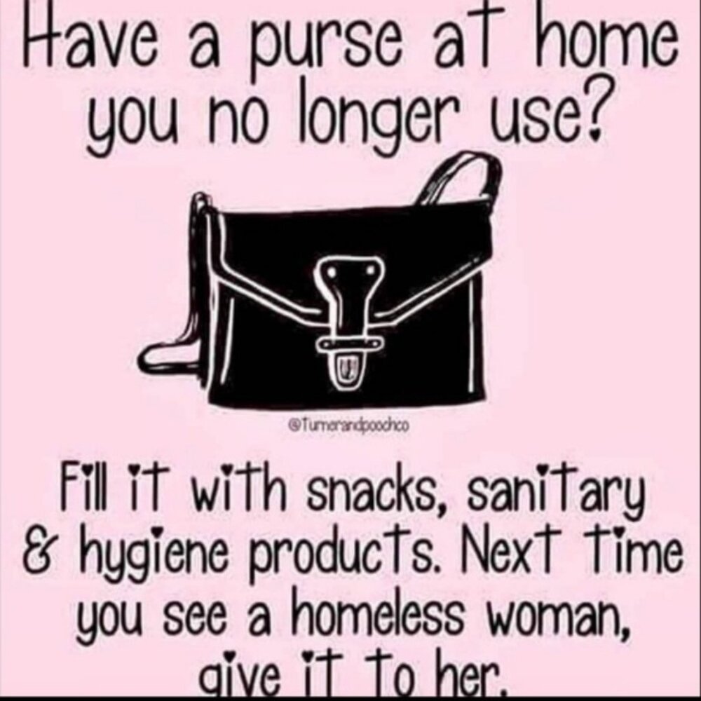 Reposh Just a thought! 😇  (Inside a backpack in crime area?)